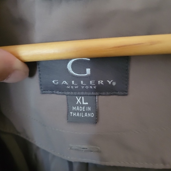 EUC Gallery New York Women's Zipper & Snap Button Jacket w/Removable Hood Tan - Picture 2 of 4